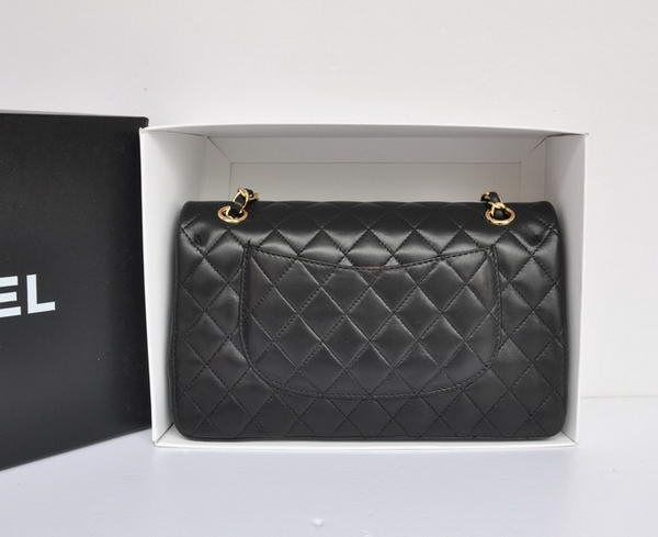 Chanel A1112 2.55 Series Flap Bag Original Leather Black Gold Chanel A1112 2.55 Series Flap Bag Original Leather Black Gold