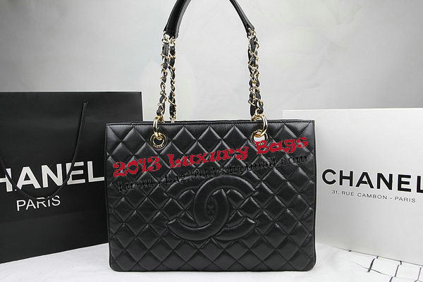 Chanel Classic Coco Bag Black GST Caviar Leather A50995 Gold Chanel Classic Coco Bag Black GST Caviar Leather A50995 Gold