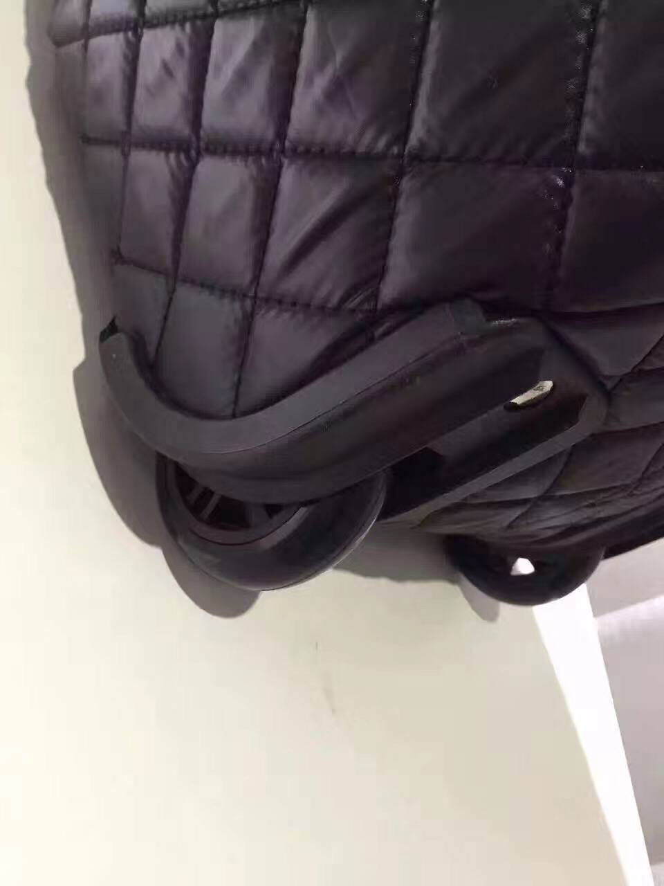 Chanel Sheepskin Leather Travel Bag 17821 Black Chanel Sheepskin Leather Travel Bag 17821 Black