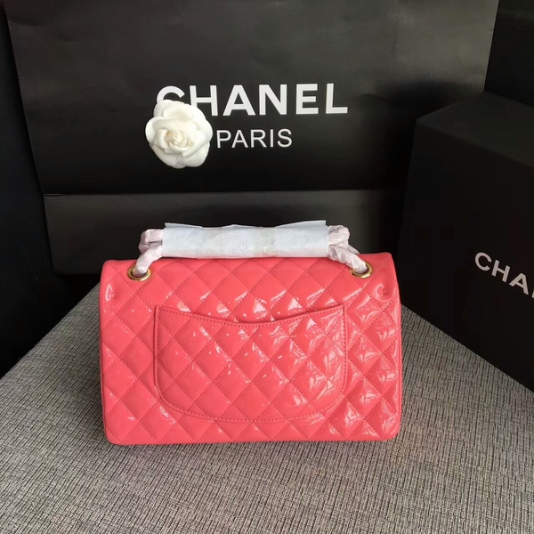 Chanel Flap Shoulder Bags Pink Original Patent Leather CF1112 Gold Chanel Flap Shoulder Bags Pink Original Patent Leather CF1112 Gold