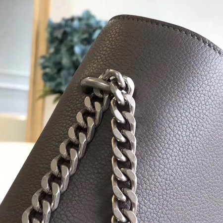 Yves Saint Laurent Leather Cross-body Shoulder Bag Y8005 Grey Yves Saint Laurent Leather Cross-body Shoulder Bag Y8005 Grey