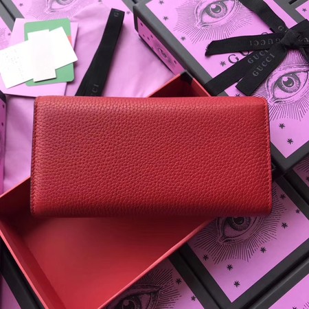 Gucci GG Marmont Matelasse Leather Wallet 400586 Red Gucci GG Marmont Matelasse Leather Wallet 400586 Red