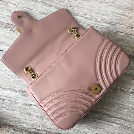 Gucci GG Marmont Matelasse Shoulder Bag 443496 Pink Gucci GG Marmont Matelasse Shoulder Bag 443496 Pink