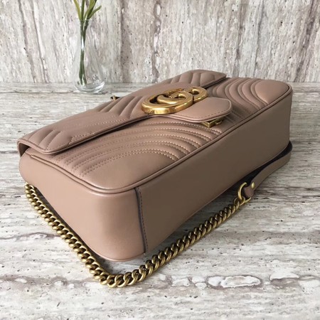Gucci Now GG Marmont Matelasse Shoulder Bag 443496 Apricot Gucci Now GG Marmont Matelasse Shoulder Bag 443496 Apricot
