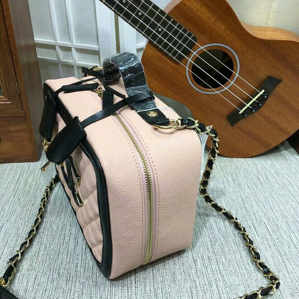 Chanel Calfskin Leather Shoulder Bag 6070 Pink Chanel Calfskin Leather Shoulder Bag 6070 Pink