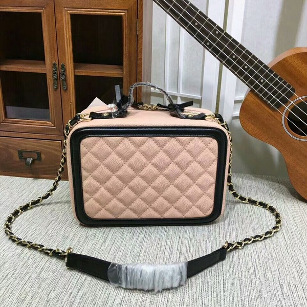 Chanel Calfskin Leather Shoulder Bag 6070 Pink Chanel Calfskin Leather Shoulder Bag 6070 Pink