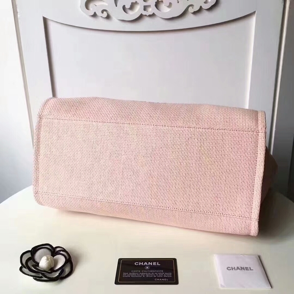 Chanel Medium Original Canvas Leather Tote Shopping Bag 66941D Chanel Medium Original Canvas Leather Tote Shopping Bag 66941D