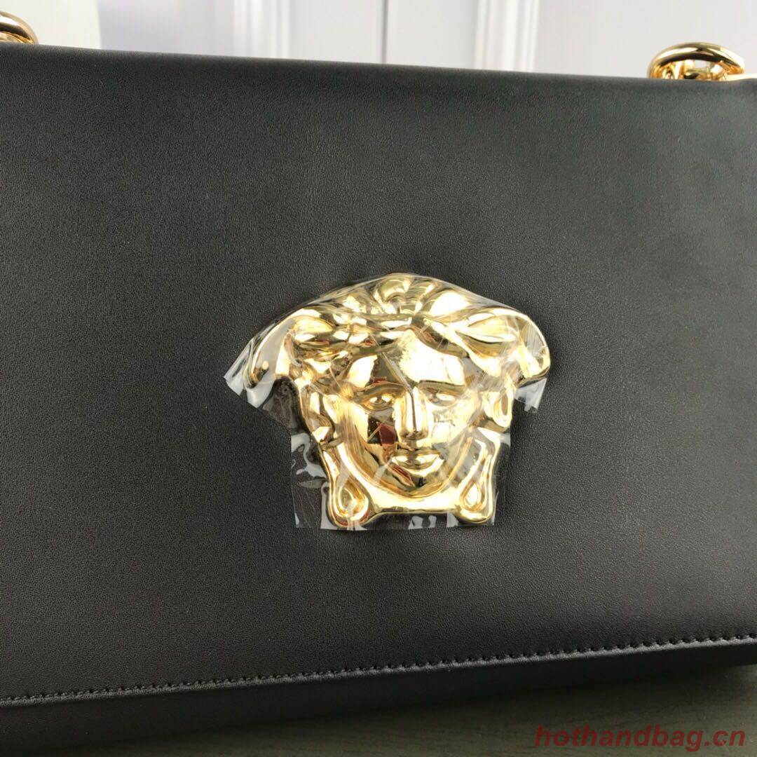 Versace Calfskin Leather Shoulder Bag VS170 Black Versace Calfskin Leather Shoulder Bag VS170 Black