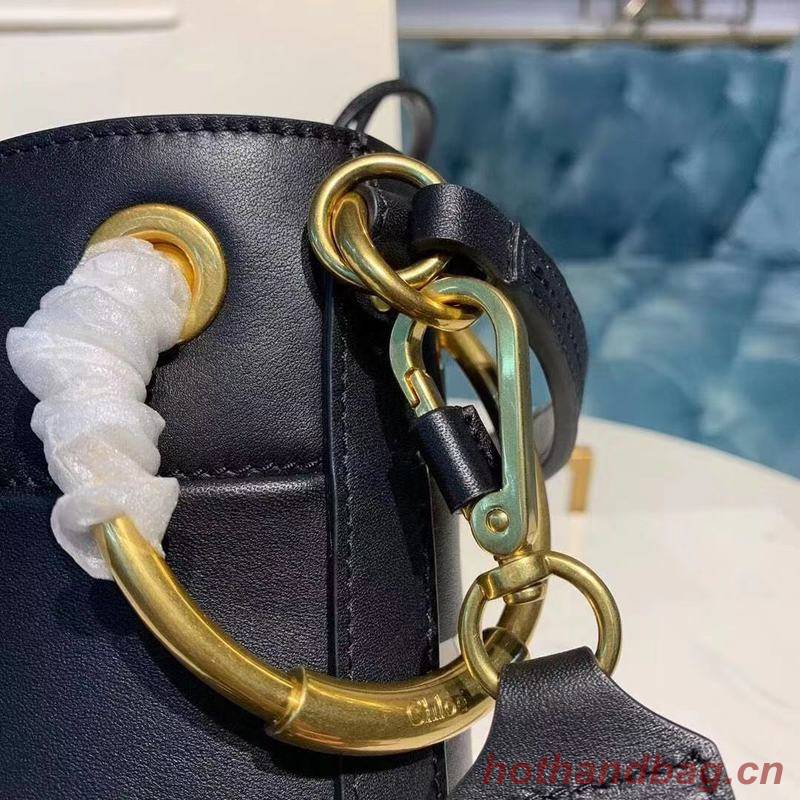 Chloe Roy Mini Smooth Leather Bucket Bag 3S508 Black Chloe Roy Mini Smooth Leather Bucket Bag 3S508 Black