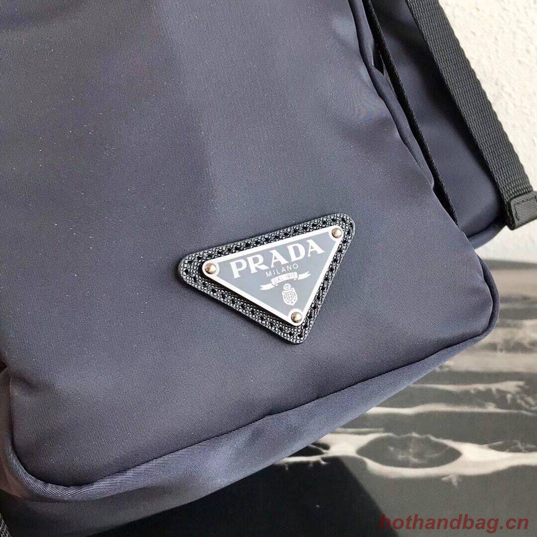 Prada Re-Nylon backpack 2VZ135 black&grey Prada Re-Nylon backpack 2VZ135 black&grey