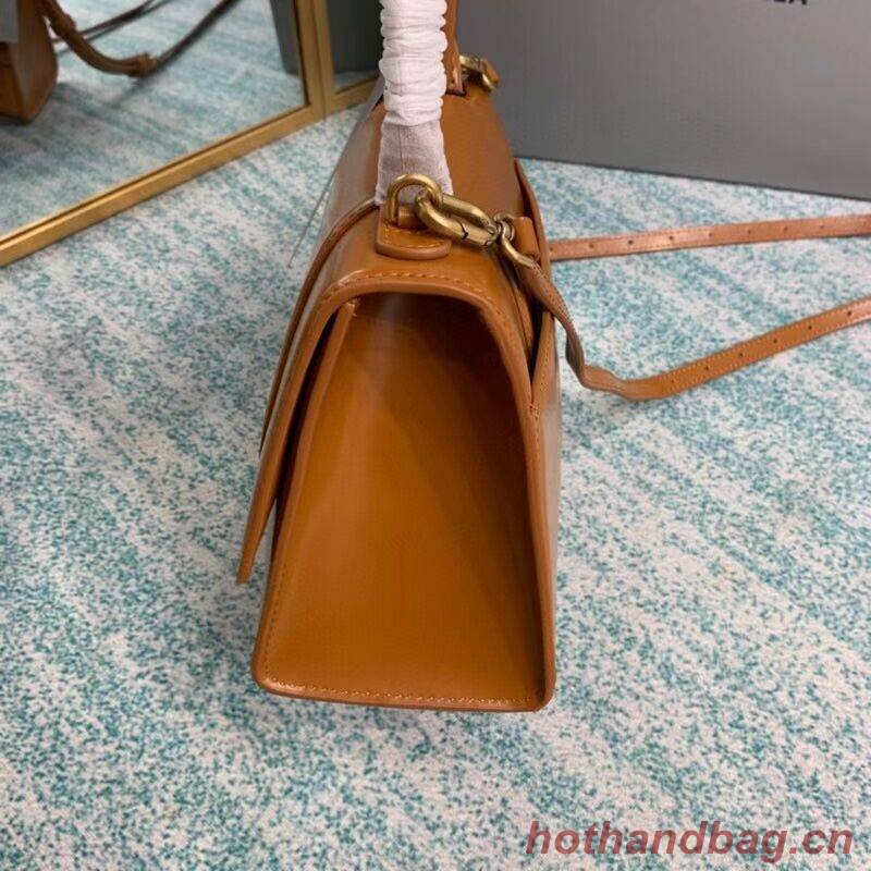 Balenciaga HOURGLASS SMALL TOP HANDLE BAG B108895-1 brown Balenciaga HOURGLASS SMALL TOP HANDLE BAG B108895-1 brown