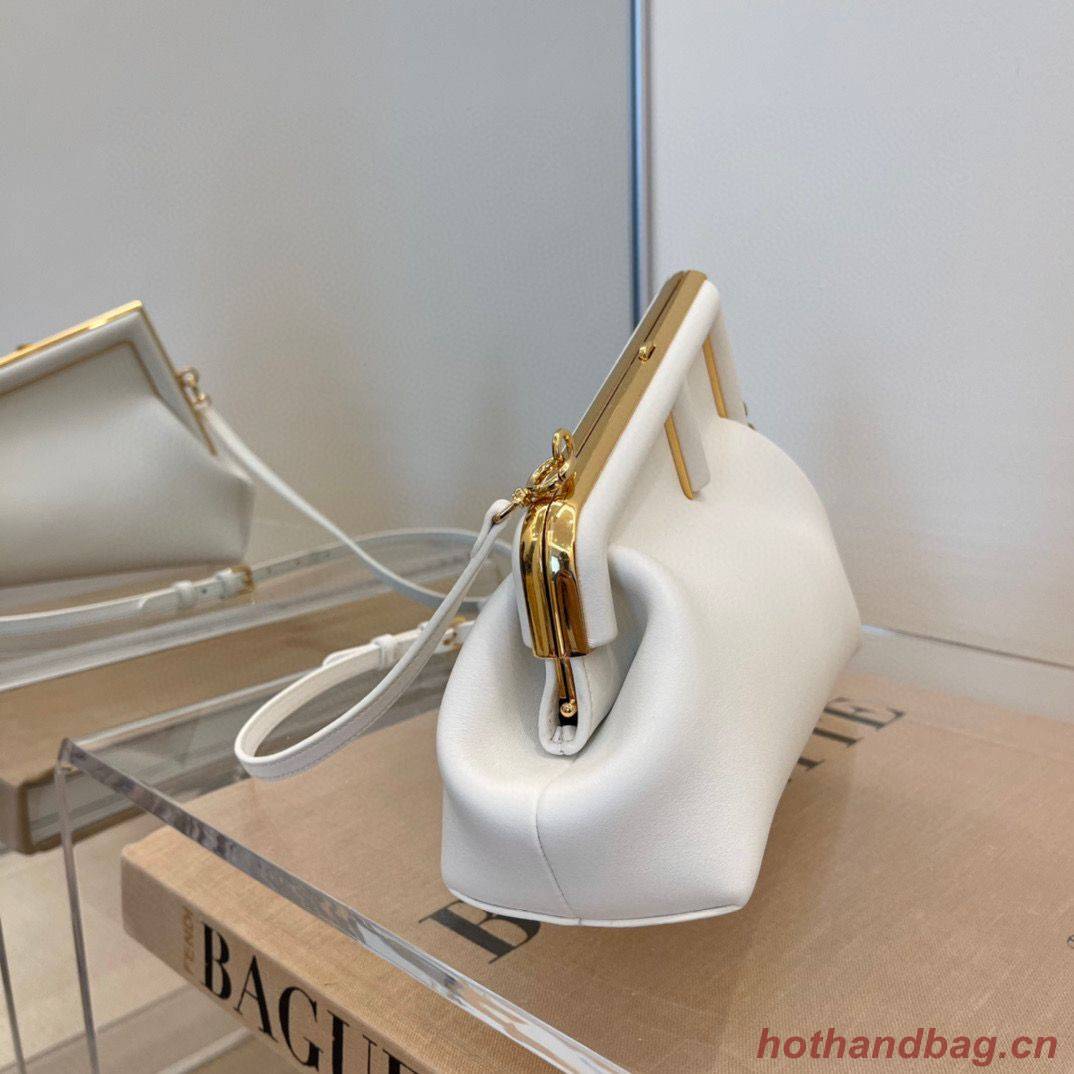 Fendi Original Leather Medium Clutch Bag 56832 White Fendi Original Leather Medium Clutch Bag 56832 White