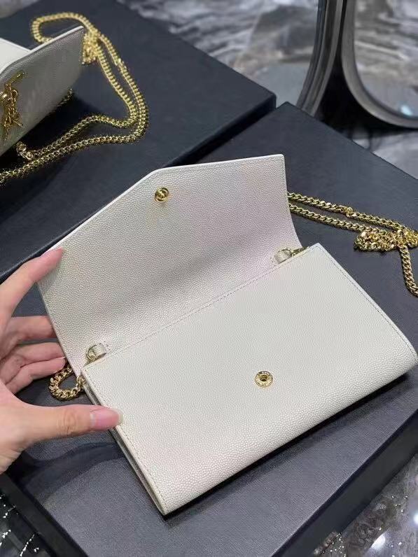 Yves Saint Laurent Calf leather cross-body bag Y707788 white Yves Saint Laurent Calf leather cross-body bag Y707788 white
