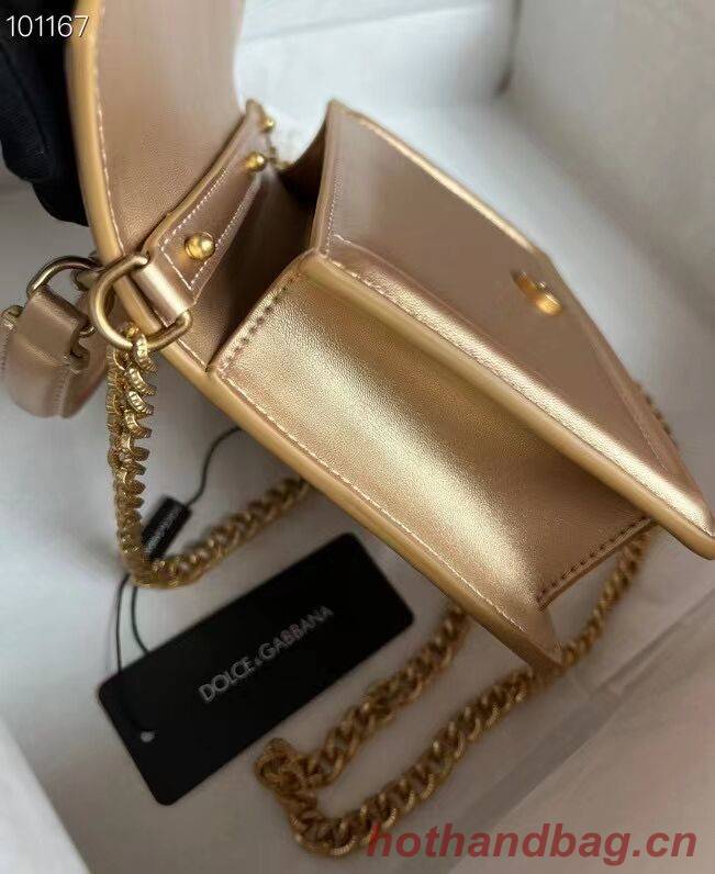 Dolce & Gabbana Origianl Leather Shoulder Bag 4011 gold Dolce & Gabbana Origianl Leather Shoulder Bag 4011 gold