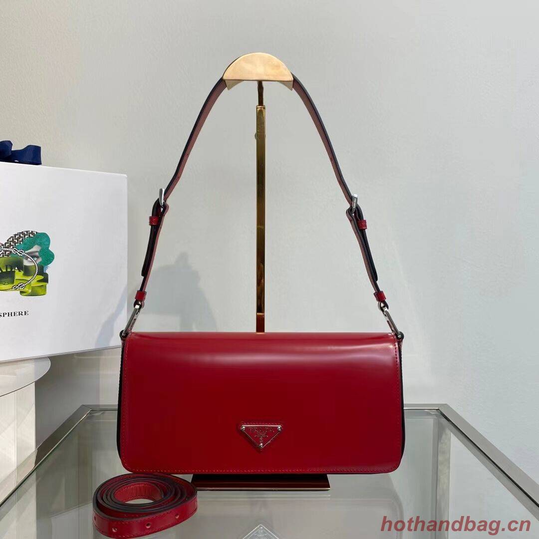 Prada Brushed leather Femme bag 1BD323 red Prada Brushed leather Femme bag 1BD323 red