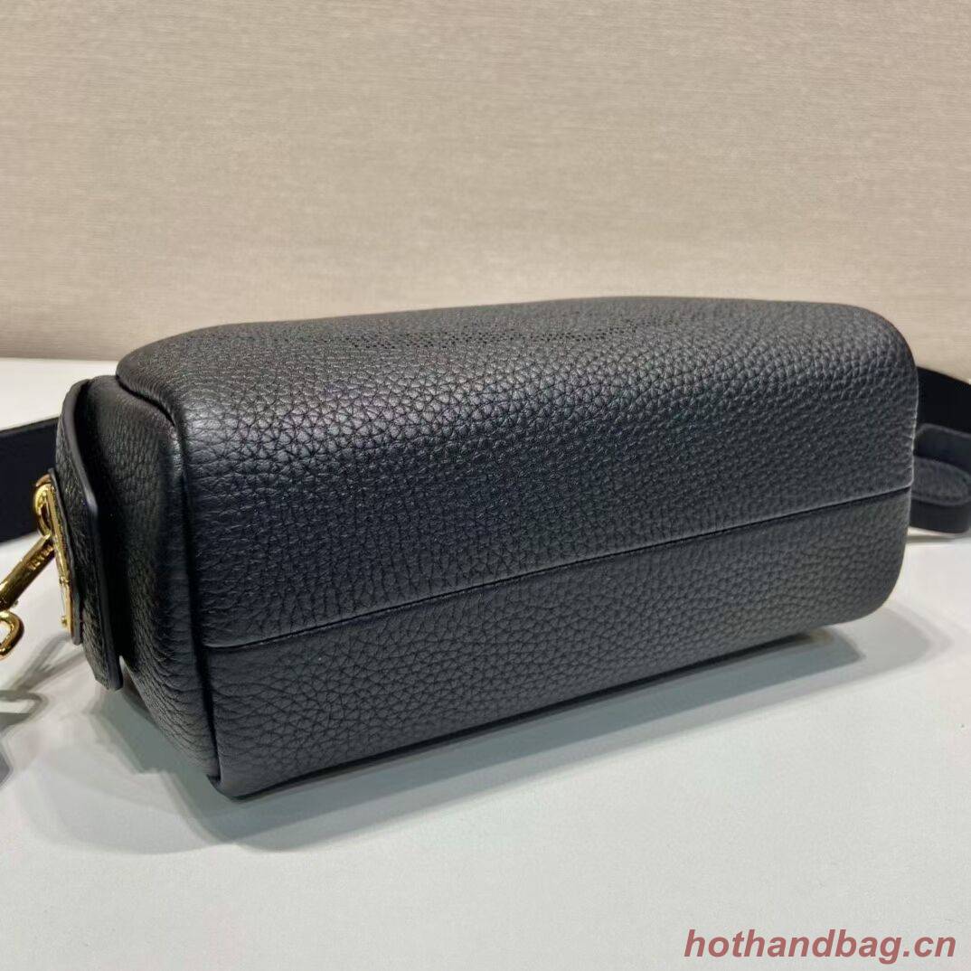 Prada Leather bag with shoulder strap 1DH781 black Prada Leather bag with shoulder strap 1DH781 black