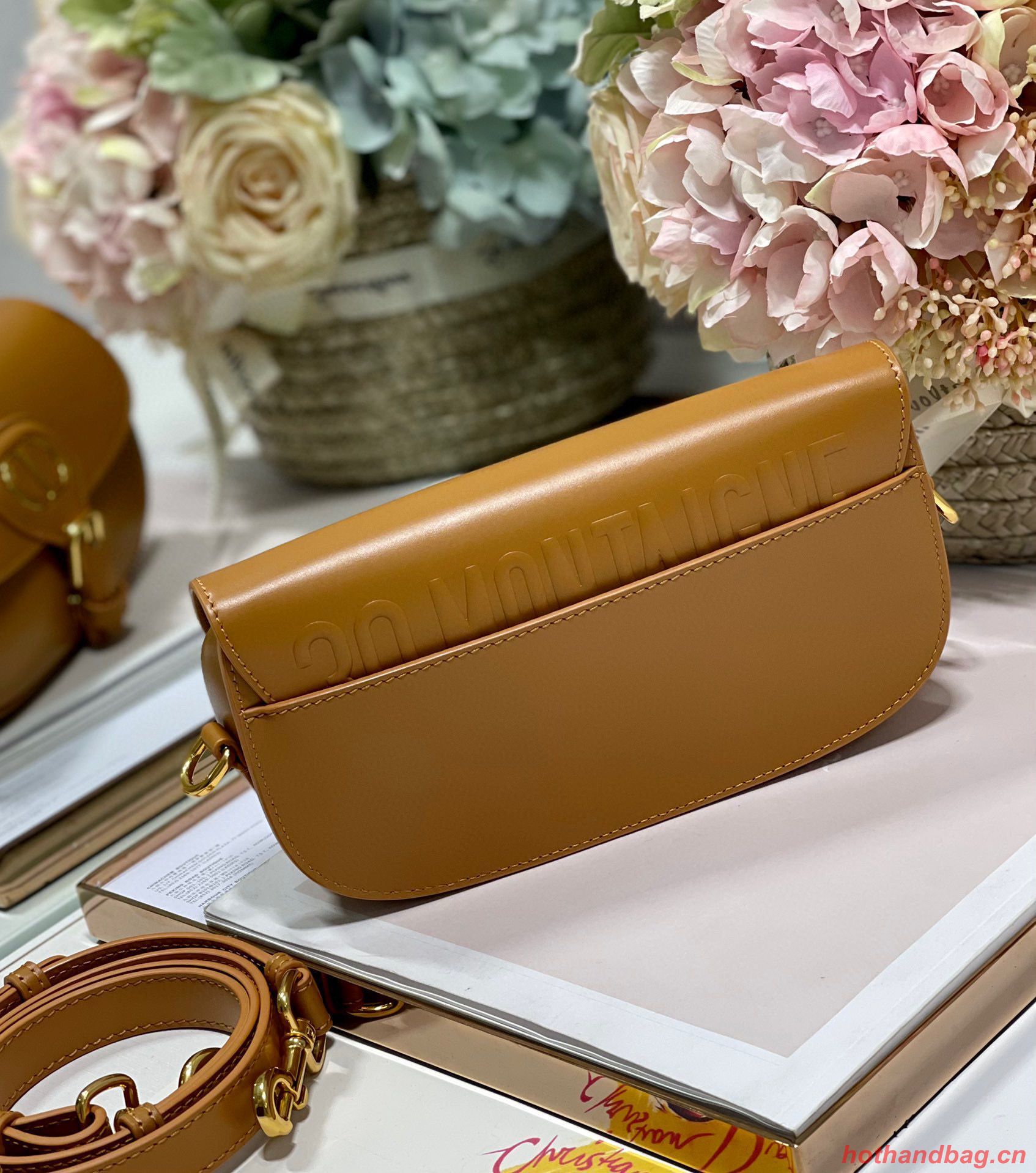 DIOR BOBBY EAST-WEST BAG Box Calfskin M9317S Brown DIOR BOBBY EAST-WEST BAG Box Calfskin M9317S Brown