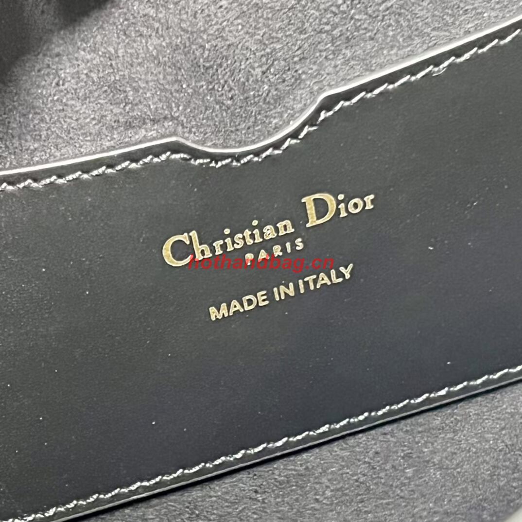 Dior 30 MONTAIGNE AVENUE BAG Dusty Box Calfskin M9260 BLACK Dior 30 MONTAIGNE AVENUE BAG Dusty Box Calfskin M9260 BLACK