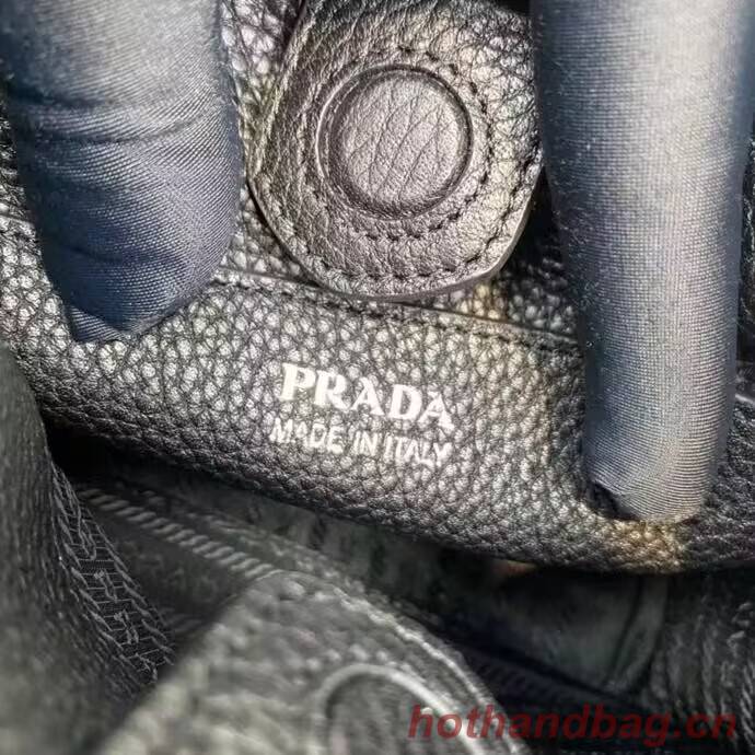 Prada Leather mini shoulder bag 1BH191 black Prada Leather mini shoulder bag 1BH191 black