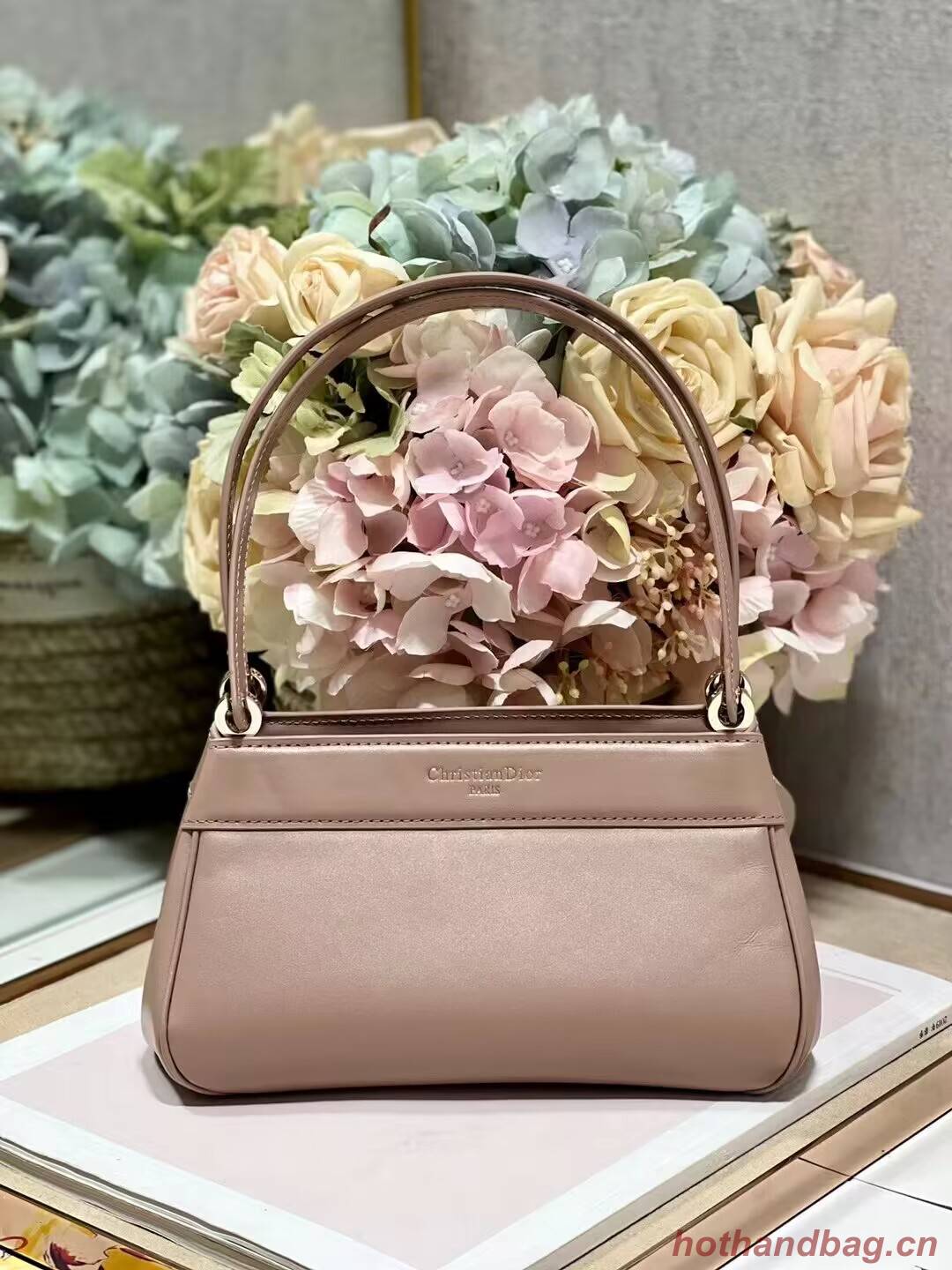 SMALL DIOR KEY BAG Box Calfskin M1844O pink SMALL DIOR KEY BAG Box Calfskin M1844O pink