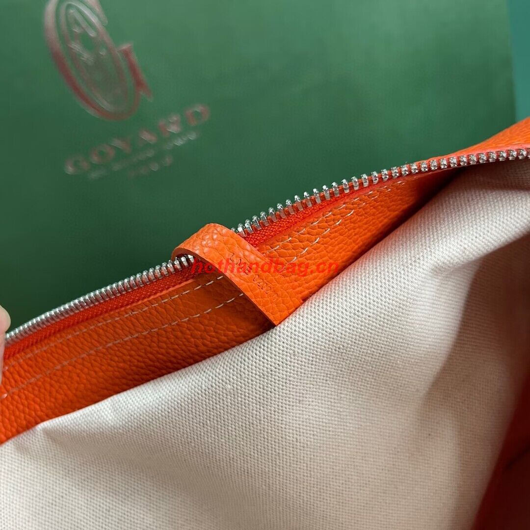 Goyard Hardy 2 Original Calfskin Leather Pet Bag 20299 Orange Goyard Hardy 2 Original Calfskin Leather Pet Bag 20299 Orange