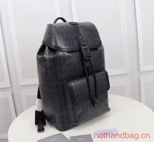 DIOR HIT THE ROAD BACKPACK Black CD Diamond Canvas and Smooth Calfskin 1ESBA021 DIOR HIT THE ROAD BACKPACK Black CD Diamond Canvas and Smooth Calfskin 1ESBA021