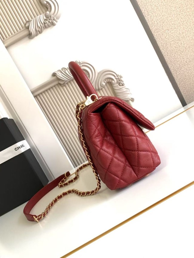 Chanel FLAP BAG WITH TOP HANDLE 92990-12