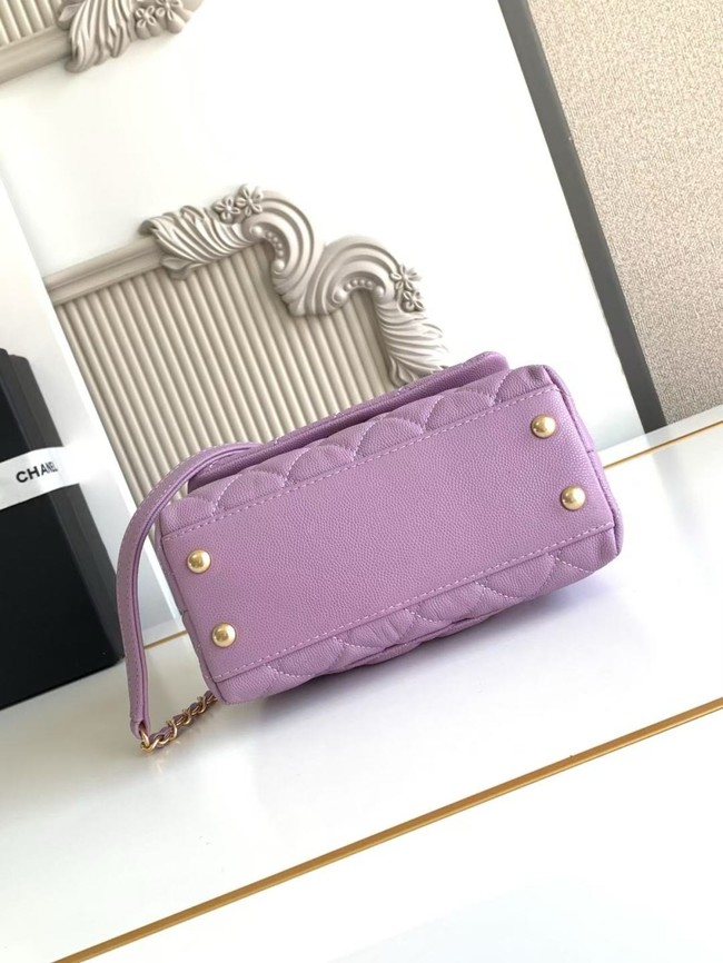Chanel MINI FLAP BAG WITH TOP HANDLE AS2215-14