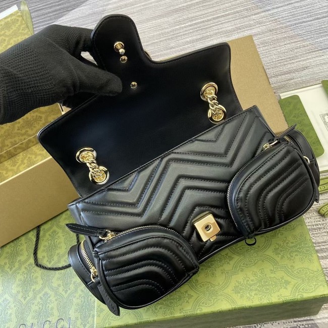 GUCCI GG MARMONT SMALL SHOULDER BAG 795228 black