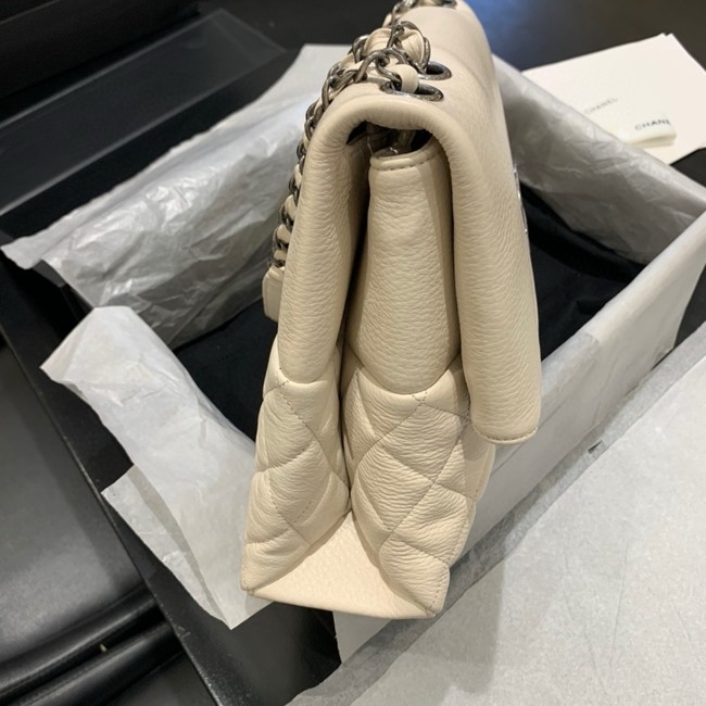 Chanel Grained Calfskin Shoulder Bag AS8095 Cream