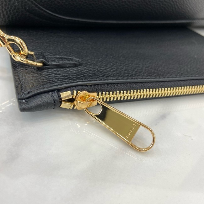 GUCCI SOFTBIT MAXI SHOULDER BAG 837466 black