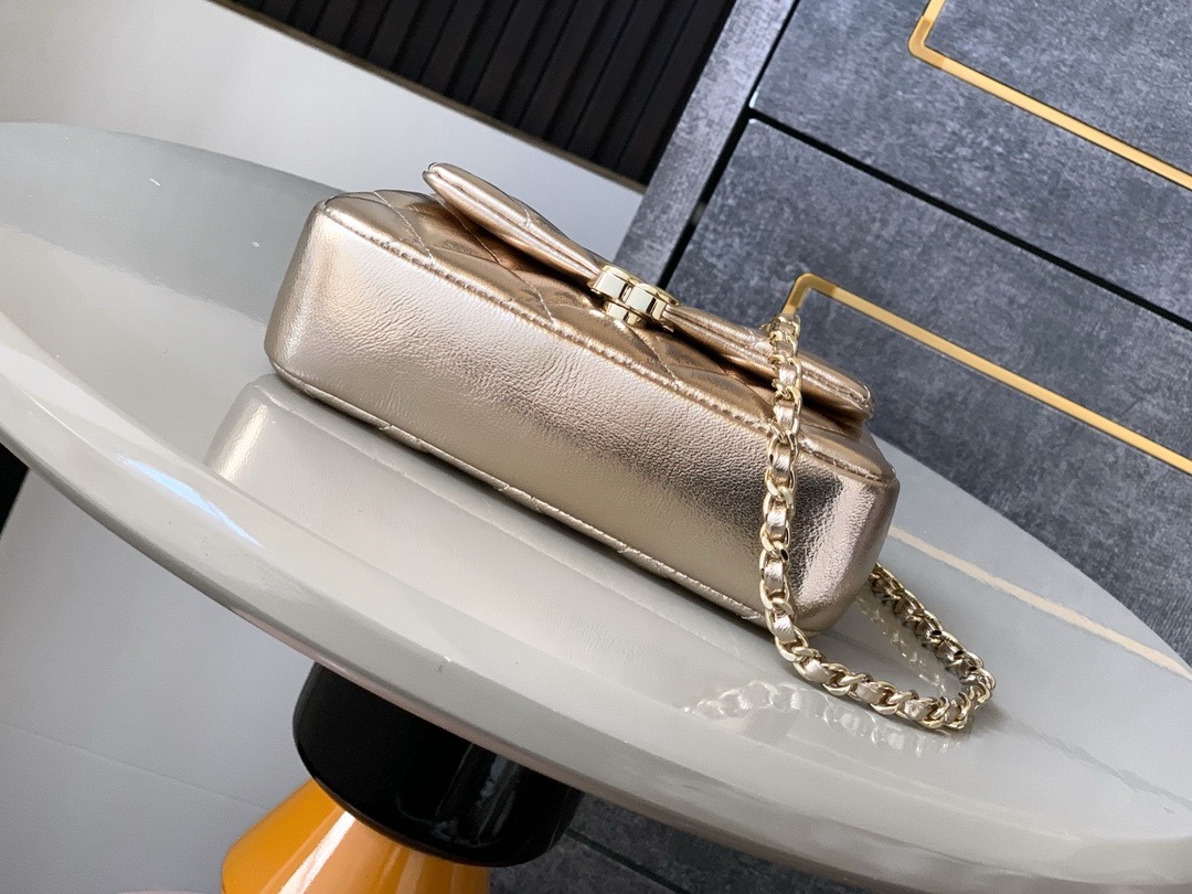Chanel CLASSIC Original Lambskin 11.12 HANDBAG AS6563 gold