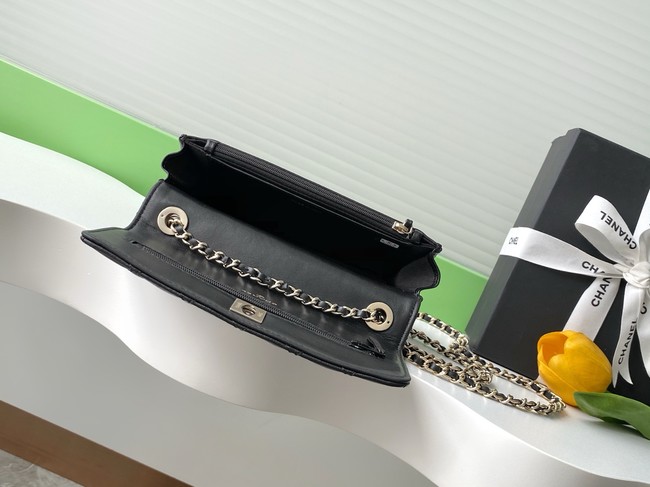 CHANEL Wallet On Chain AP4323 black