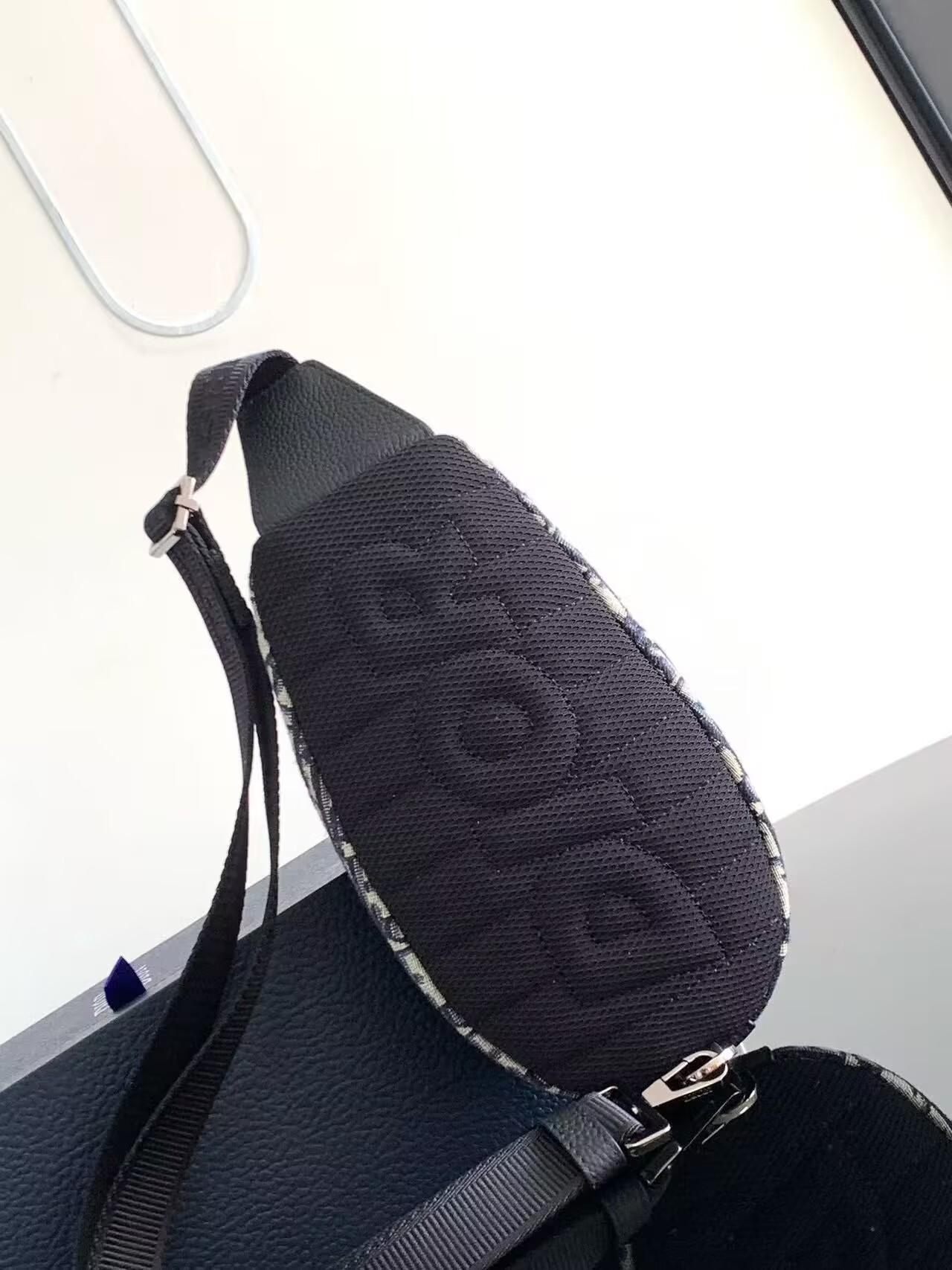 Christian Dior Scarab Oblique Bag 1203 Blue