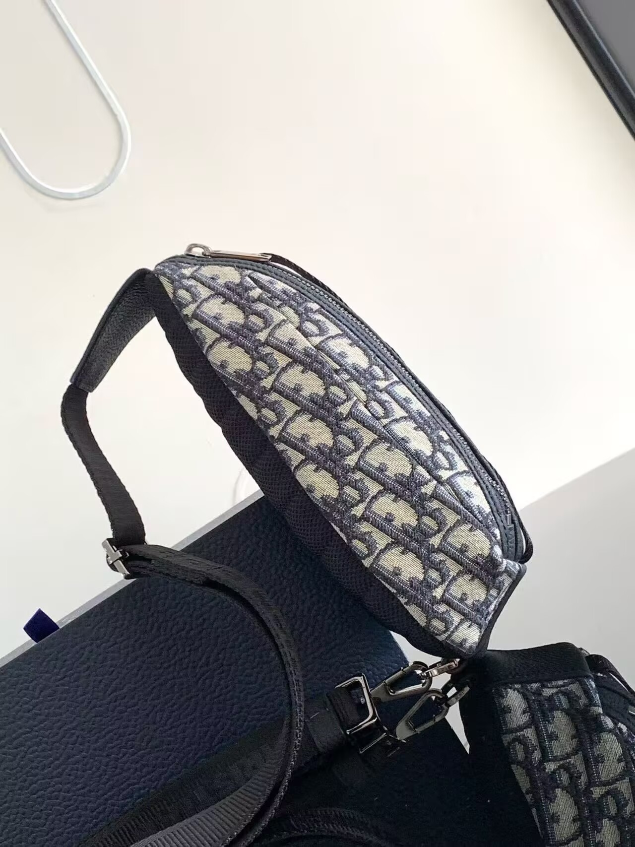 Christian Dior Scarab Oblique Bag 1203 Blue