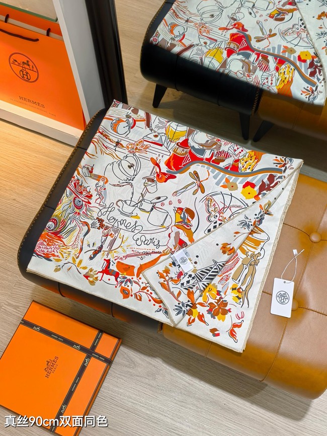 Hermes Shawl Cashmere and Silk Jacquard KY093