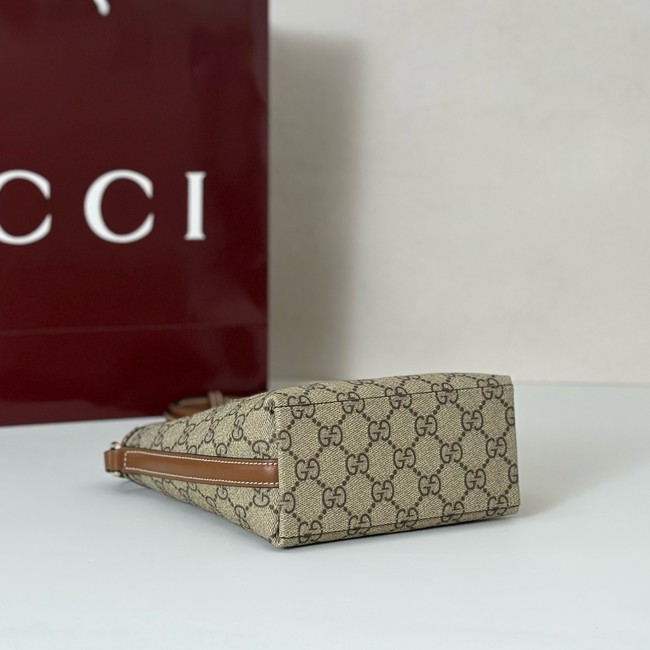 Gucci GG Emblem nano bucket bag GG canvas 847090 brown