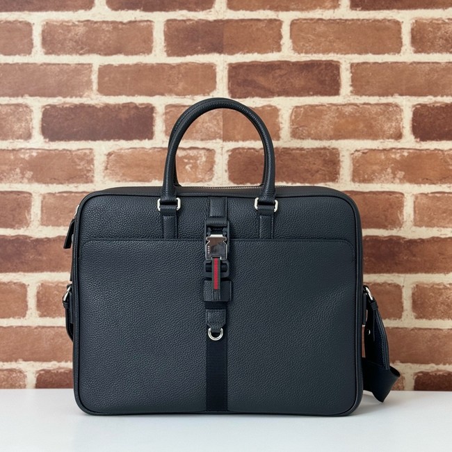 Gucci leather tote bag 816757 black