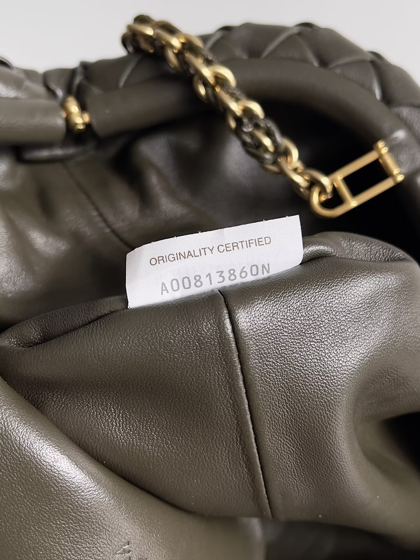 Bottega Veneta Lauren 1980 785807 Khaki Green