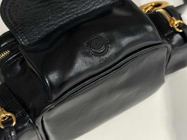 Chloe Soft leather bowling bag W0653 black