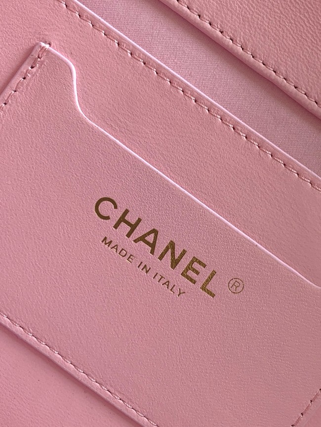 CHANEL Large Tote AS5952 Beige & pink