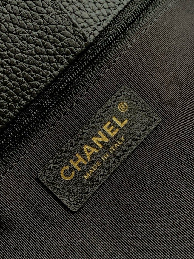 CHANEL Medium Tote Bag AS2157 black&gold-Tone Metal