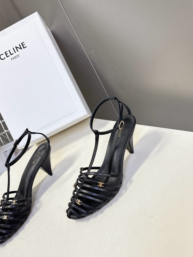 CELINE CAGE HEELED SANDAL IN GOATSKIN 36633-3