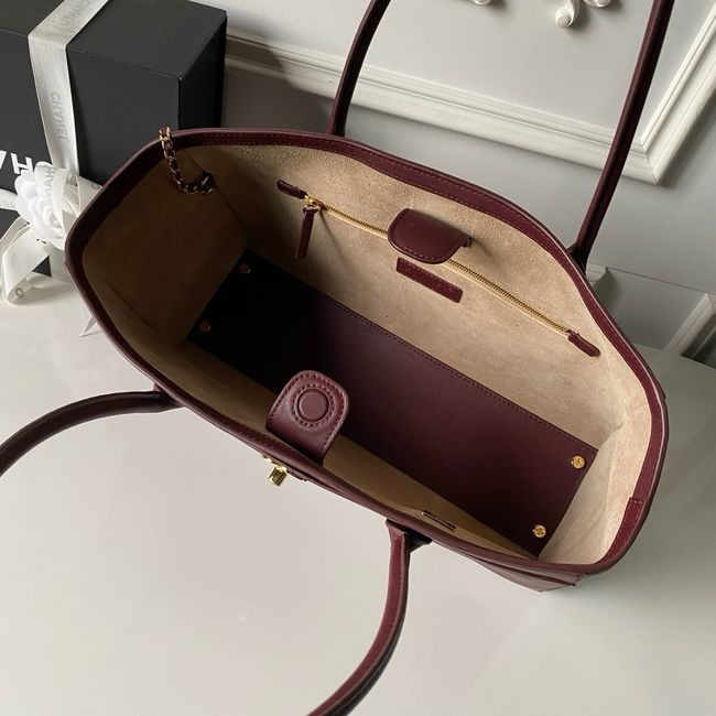 Chanel Small Shopping Bag AS6243 Dark Burgundy