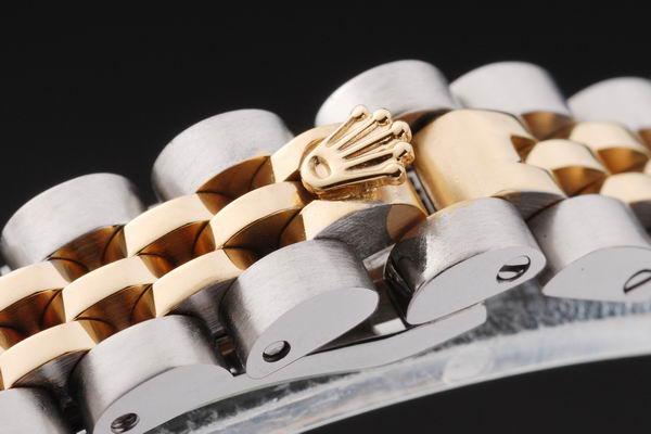 Rolex Datejust Mechanism Golden&White Women Watch-RD2457 Rolex Datejust Mechanism Golden&White Women Watch-RD2457