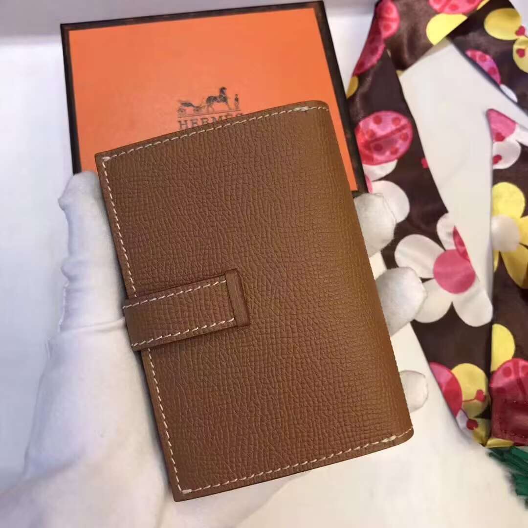 Hermes Bastia Epsom card case H2238 Brown Hermes Bastia Epsom card case H2238 Brown