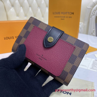 N60381 Juliette Wallet Damier Ebene Canvas 