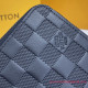 N63548 Zippy Wallet Vertical Damier Infini Leather